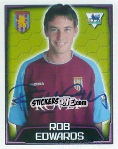 Cromo Rob Edwards - Premier League Inglese 2003-2004 n. 41 - Merlin