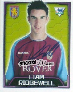 Sticker Liam Ridgewell - Premier League Inglese 2003-2004 n. 44 - Merlin