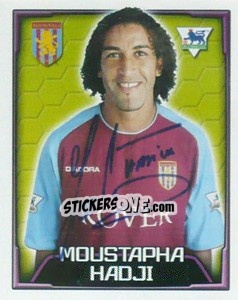 Figurina Moustapha Hadji - Premier League Inglese 2003-2004 - Merlin