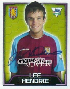 Cromo Lee Hendrie - Premier League Inglese 2003-2004 n. 47 - Merlin