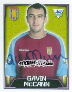 Figurina Gavin McCann - Premier League Inglese 2003-2004 - Merlin