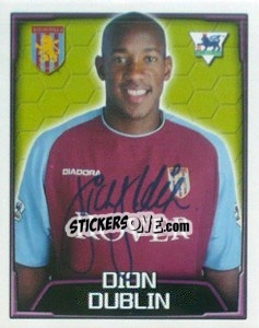 Sticker Dion Dublin - Premier League Inglese 2003-2004 n. 56 - Merlin