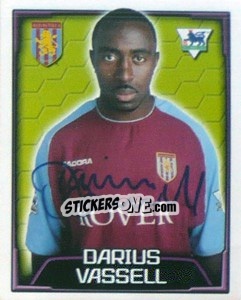 Cromo Darius Vassell - Premier League Inglese 2003-2004 - Merlin