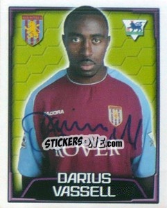 Sticker Darius Vassell - Premier League Inglese 2003-2004 n. 58 - Merlin