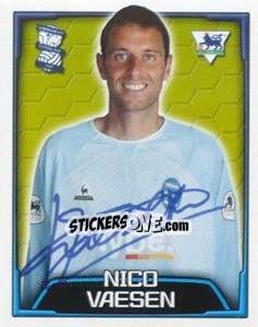 Sticker Nico Vaesen - Premier League Inglese 2003-2004 - Merlin