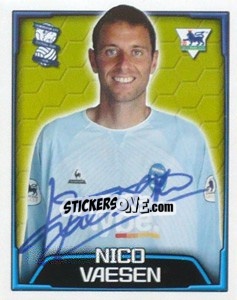 Sticker Nico Vaesen - Premier League Inglese 2003-2004 n. 64 - Merlin