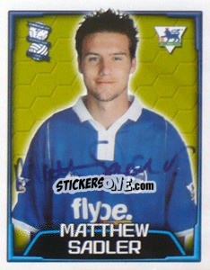 Sticker Matthew Sadler - Premier League Inglese 2003-2004 - Merlin