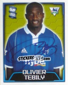 Sticker Olivier Tebily - Premier League Inglese 2003-2004 n. 72 - Merlin
