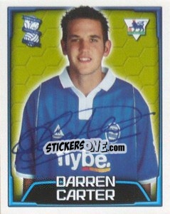 Sticker Darren Carter - Premier League Inglese 2003-2004 n. 74 - Merlin