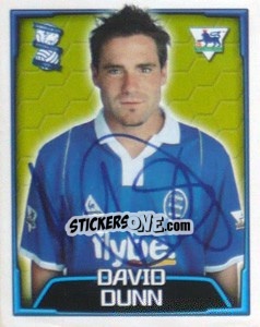 Sticker David Dunn - Premier League Inglese 2003-2004 n. 77 - Merlin