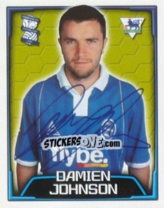 Figurina Damien Johnson - Premier League Inglese 2003-2004 - Merlin