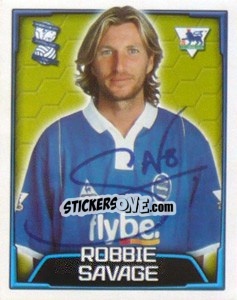 Sticker Robbie Savage - Premier League Inglese 2003-2004 - Merlin