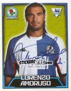 Cromo Lorenzo Amoruso - Premier League Inglese 2003-2004 - Merlin