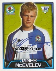 Sticker James McEveley - Premier League Inglese 2003-2004 - Merlin