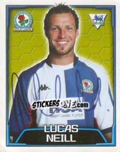 Figurina Lucas Neill - Premier League Inglese 2003-2004 - Merlin