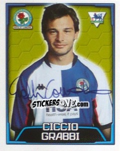 Sticker Ciccio Grabbi - Premier League Inglese 2003-2004 n. 110 - Merlin