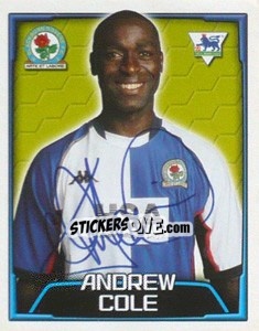 Cromo Andrew Cole - Premier League Inglese 2003-2004 - Merlin