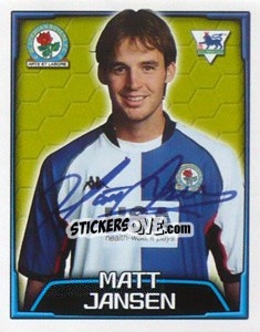 Sticker Matt Jansen - Premier League Inglese 2003-2004 - Merlin