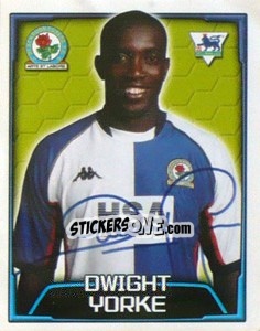 Sticker Dwight Yorke - Premier League Inglese 2003-2004 - Merlin