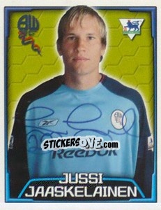 Sticker Jussi Jaaskelainen - Premier League Inglese 2003-2004 n. 119 - Merlin
