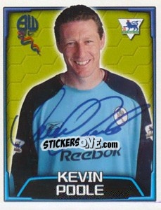 Figurina Kevin Poole - Premier League Inglese 2003-2004 - Merlin