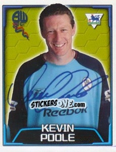 Sticker Kevin Poole - Premier League Inglese 2003-2004 n. 120 - Merlin
