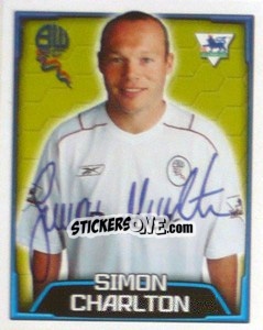 Figurina Simon Charlton - Premier League Inglese 2003-2004 - Merlin