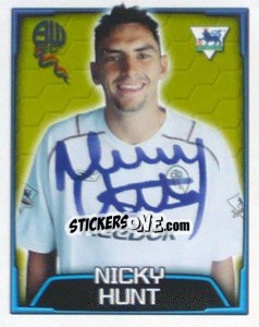 Sticker Nicky Hunt - Premier League Inglese 2003-2004 n. 124 - Merlin