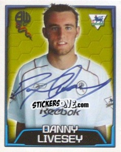 Sticker Danny Livesey - Premier League Inglese 2003-2004 n. 126 - Merlin