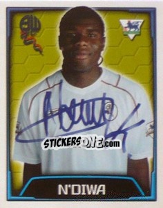 Sticker N'Diwa - Premier League Inglese 2003-2004 n. 127 - Merlin