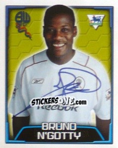 Sticker Bruno N'Gotty - Premier League Inglese 2003-2004 n. 128 - Merlin
