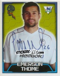 Figurina Emerson Thome - Premier League Inglese 2003-2004 - Merlin