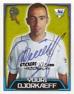 Sticker Youri Djorkaeff - Premier League Inglese 2003-2004 n. 130 - Merlin