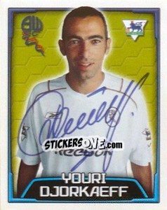 Figurina Youri Djorkaeff - Premier League Inglese 2003-2004 - Merlin