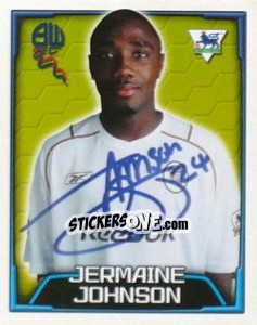 Figurina Jermaine Johnson - Premier League Inglese 2003-2004 n. 135 - Merlin