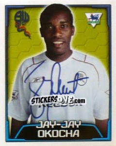 Figurina Jay-Jay Okocha - Premier League Inglese 2003-2004 - Merlin