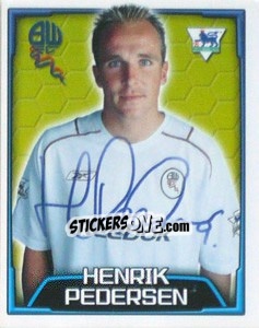 Cromo Henrik Pedersen - Premier League Inglese 2003-2004 - Merlin