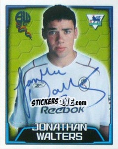 Sticker Jonathan Walters - Premier League Inglese 2003-2004 - Merlin