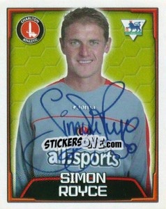 Sticker Simon Royce - Premier League Inglese 2003-2004 n. 148 - Merlin