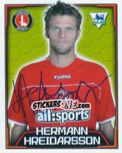 Figurina Hermann Hreidarsson - Premier League Inglese 2003-2004 - Merlin