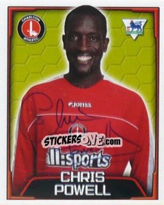 Sticker Chris Powell - Premier League Inglese 2003-2004 n. 153 - Merlin