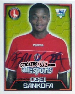 Figurina Osei Sankofa - Premier League Inglese 2003-2004 - Merlin