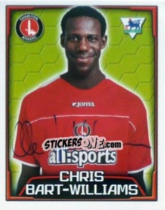 Figurina Chris Bart-Williams - Premier League Inglese 2003-2004 - Merlin
