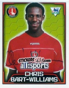 Sticker Chris Bart-Williams - Premier League Inglese 2003-2004 n. 158 - Merlin