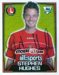 Figurina Stephen Hughes - Premier League Inglese 2003-2004 - Merlin