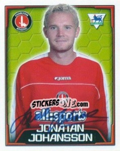 Figurina Jonatan Johansson - Premier League Inglese 2003-2004 - Merlin