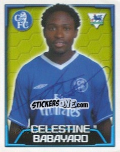 Figurina Celestine Babayaro - Premier League Inglese 2003-2004 - Merlin