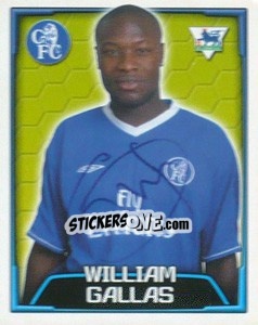 Sticker William Gallas - Premier League Inglese 2003-2004 n. 180 - Merlin