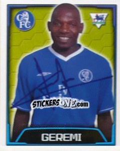 Sticker Geremi - Premier League Inglese 2003-2004 n. 187 - Merlin