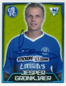 Figurina Jesper Gronkjaer - Premier League Inglese 2003-2004 - Merlin